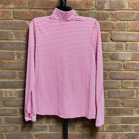 Nike Pink Striped Running Dri Fit Quarter Pullover Size Large - Picture 4 of 9